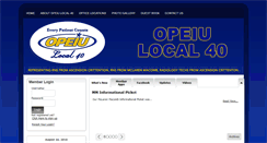 Desktop Screenshot of opeiulocal40.org